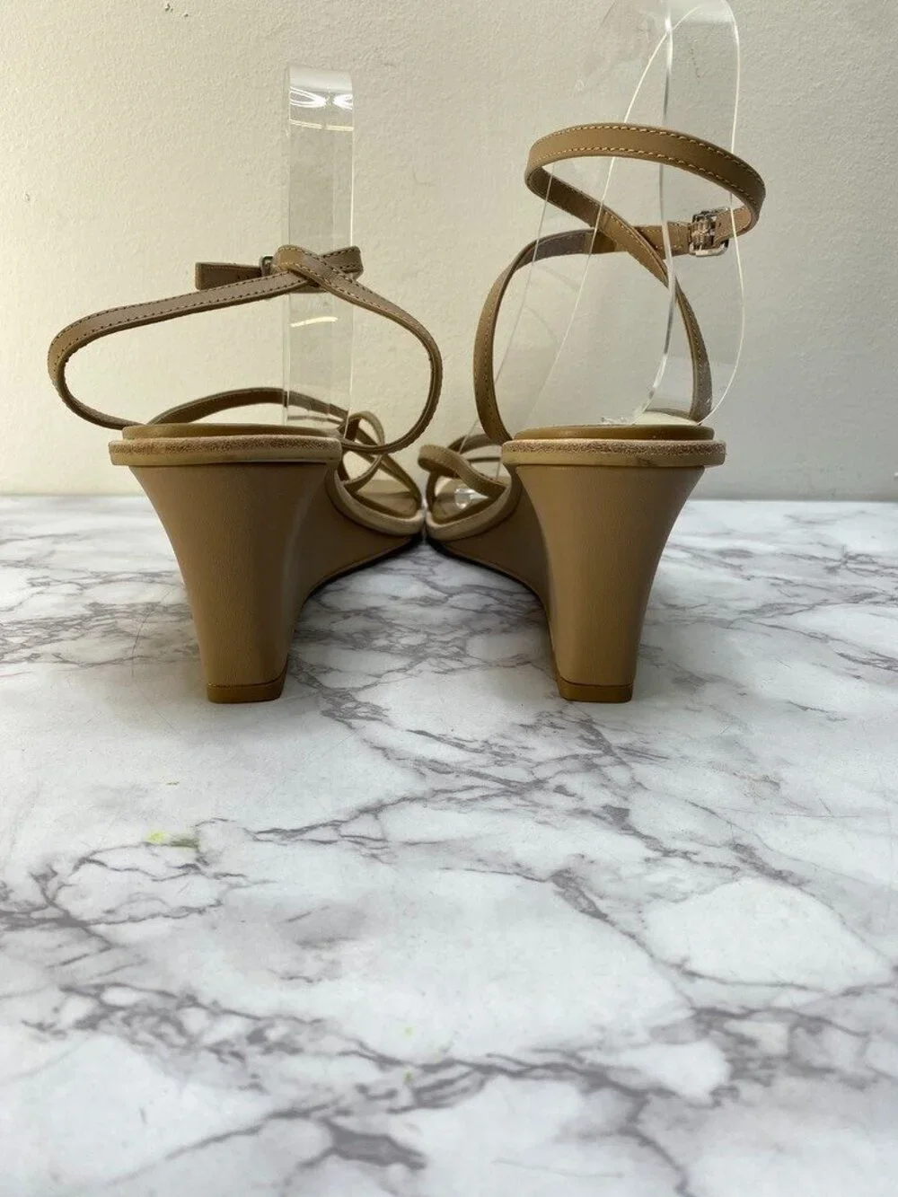 Dolce Vita Gemini Cafe Wedge Strappy Square Toe Women's Sandals Sz 9